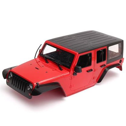 Picture of 1/10 Speed Hard Plastic Speed RC Car Body Shell Canopy Red For Axial SCX10