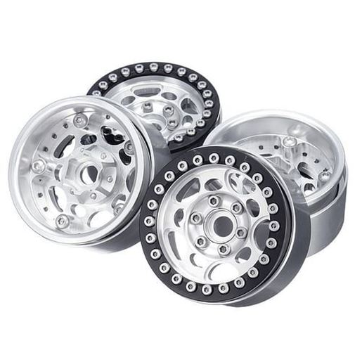 Picture of 4PC 1.9inch Aluminum Beadlock Wheel Rims for 1/10 RC Crawler TRX4 #45 Car Parts