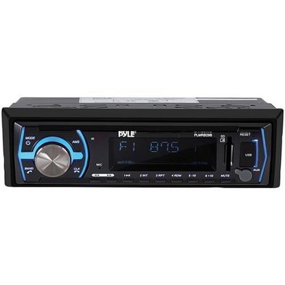 Picture of Pyle PLMRB29B Single-DIN In-Dash Digital Marine Stereo Receiver with Bluetooth (Black)