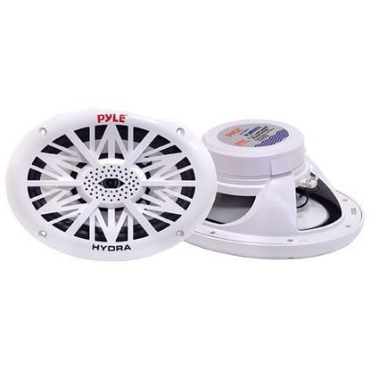 Picture of Dual 6'' x 9'' Water Resistant Marine Speakers, 2-Way Full Range Stereo Sound, 260 Watt, White