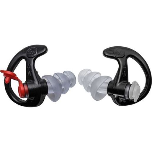 Picture of SureFire Triple Flanged Filtered Earplugs Small 25 Pr Black