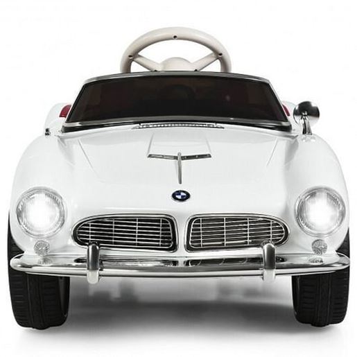 Picture of 12 V BMW 507 Licensed Electric Kids Ride On Retro Car-White - Color: White