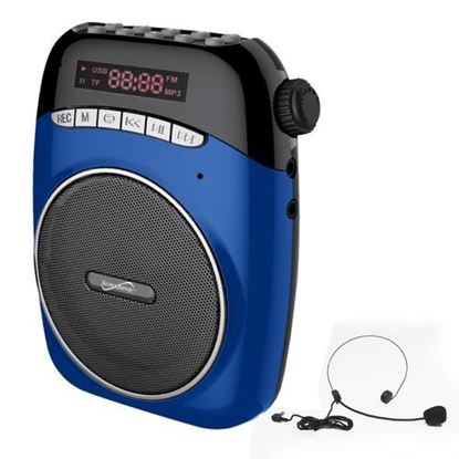 Picture of Supersonic Portable PA System with USB and Micro SD Card Slot-Blue