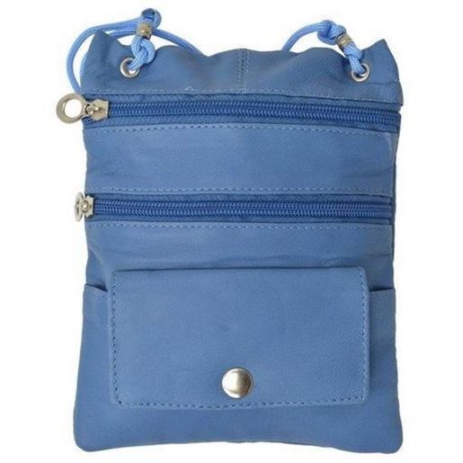 Picture of Genuine Leather Multi-Pocket Crossbody Purse Bag