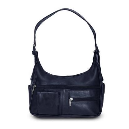 Picture of AFONiE- Timeless Shoulder Leather Handbag-Navy Blue