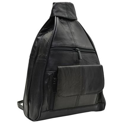 Picture of Leather Sling Organizer Leather Backpack