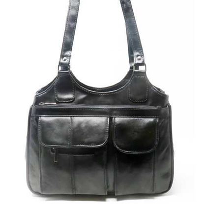 Picture of Black Women Leather Shoulder Bag