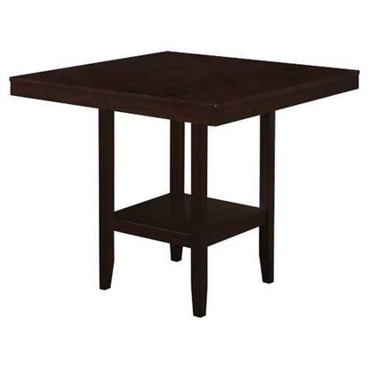 Picture of 42" x 42" x 36" Cappuccino  Solid Wood And Veneer  Counter Height Dining Table