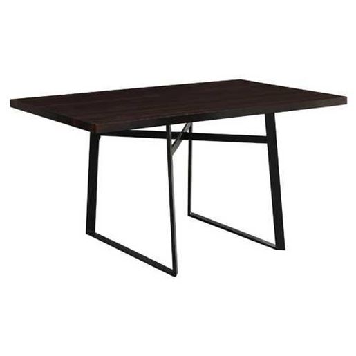 Picture of 36" x 60" x 30" Cappuccino  Black  HollowCore  Particle Board  Metal  Dining Table