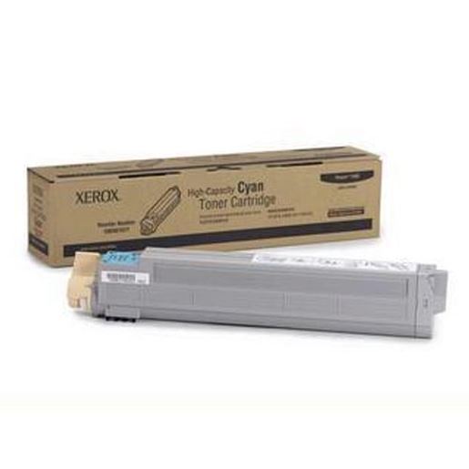 Picture of CYAN HIGH CAPACITY TONER CARTRIDGE, PHASER 7400, 106R01077