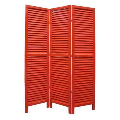 Picture of 1" x 48" x 67" Red Wood Shutter -Screen