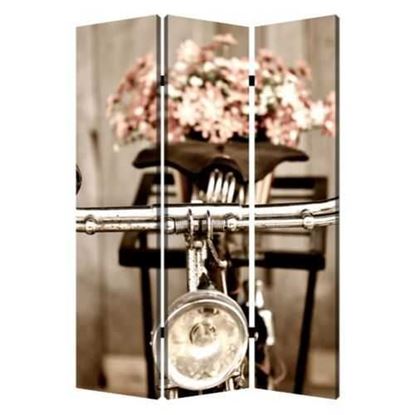 Picture of 1" x 48" x 72" Multi Color Wood Canvas Valentine  Screen