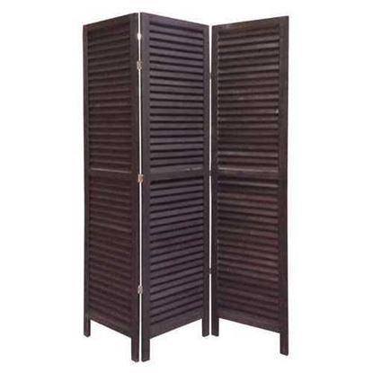 Picture of 1" x 48" x 67" Black Wood Shutter - Screen