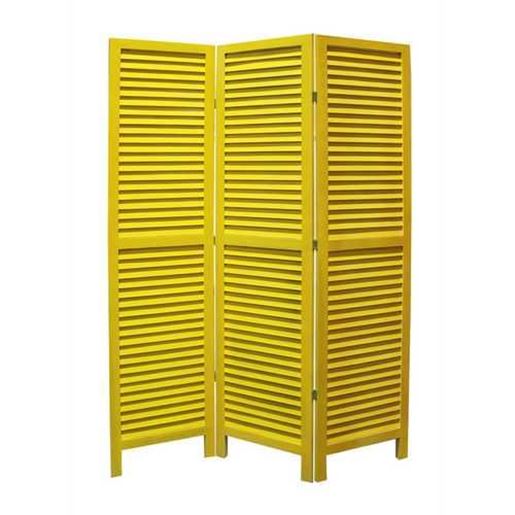 Picture of 1" x 48" x 67" Yellow Wood Shutter - Screen