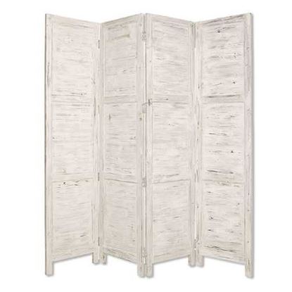 Picture of 1" x 76" x 84" White Wood Screen
