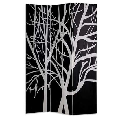 Picture of 1" x 48" x 72" Multi Color Wood Canvas Tranquillity  Screen