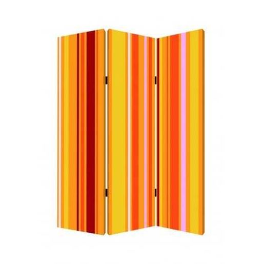 Picture of 1" x 48" x 72" Multi Color Wood Canvas Deep Saffron  Screen
