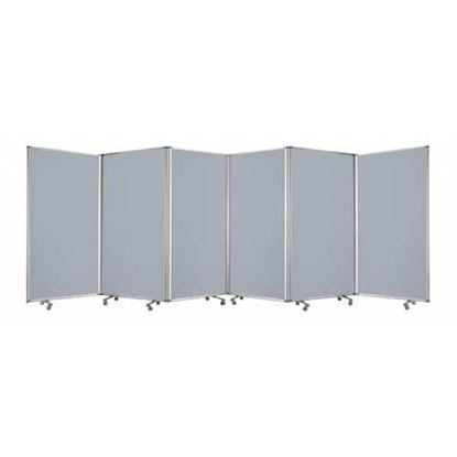 Picture of 212" x 1" x 71" Metal Grey 6 Panel Screen