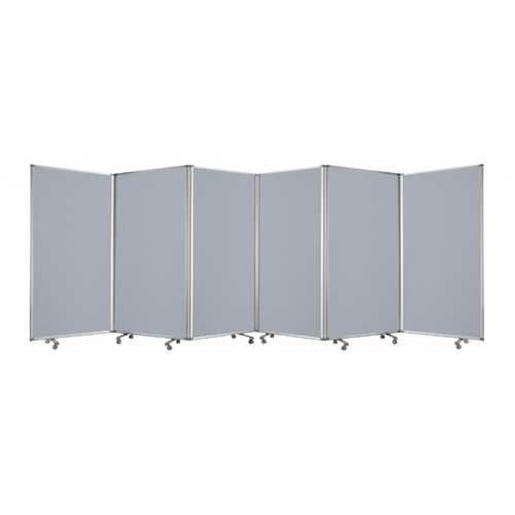 Picture of 212" x 1" x 71" Metal Grey 6 Panel Screen