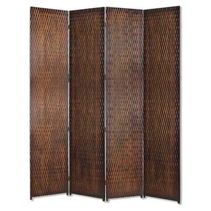 Picture of 1" x 84" x 84" Brown Wood  Screen