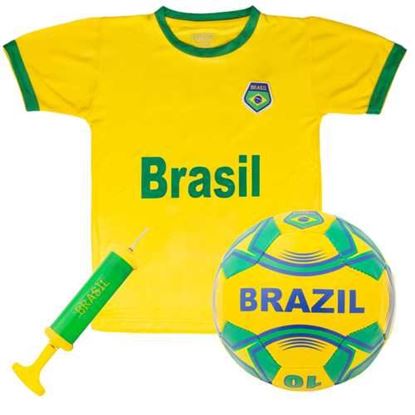Picture of Brazil National Team Kids Soccer Kit - Large