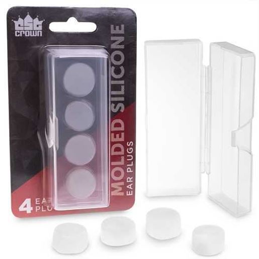 Picture of Molded Silicone Ear Plugs, 4-Pack with Case