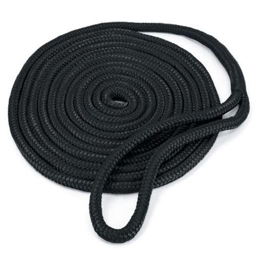 Picture of 15' Double-Braided Nylon Dockline, Black