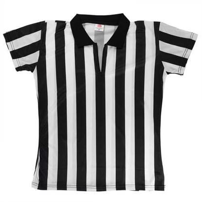 Picture of Women's Official Striped Referee/Umpire Jersey, XS