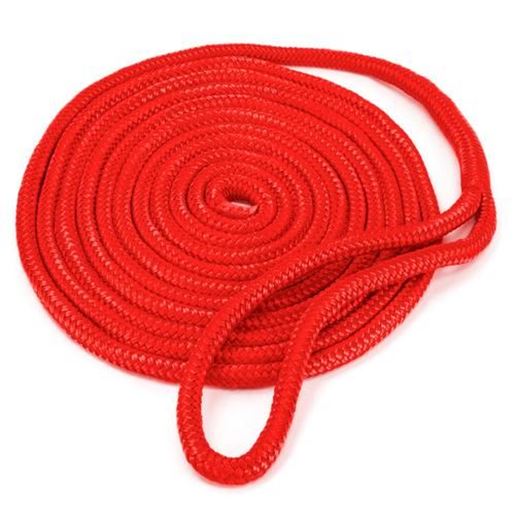 Picture of 15' Double-Braided Nylon Dockline, Red