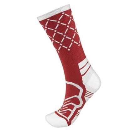 Picture of Medium Basketball Compression Socks, Red/White