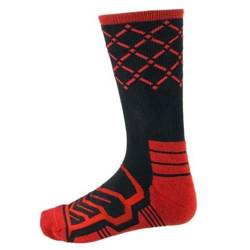 Picture of Large Basketball Compression Socks, Black/Red