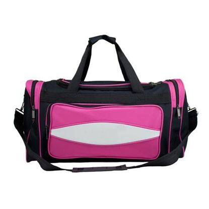 Picture of 20 Inch Pink 600HD Tuff Cloth Canvas Duffel Bag