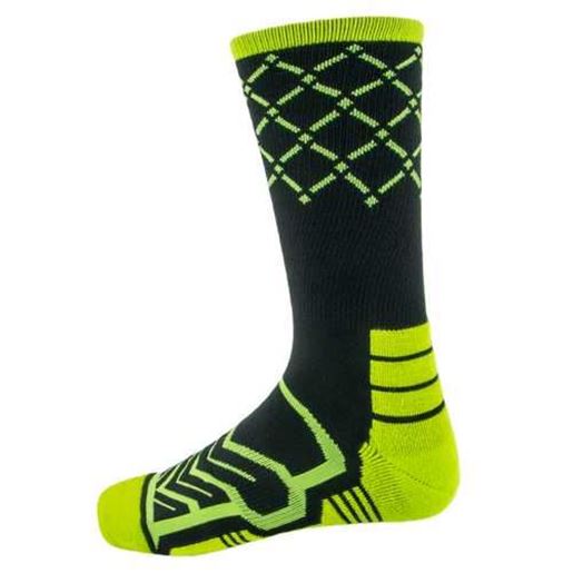 Picture of Large Basketball Compression Socks, Black/Green