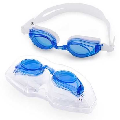 Picture of Adult Swimming Goggles with Case, Blue