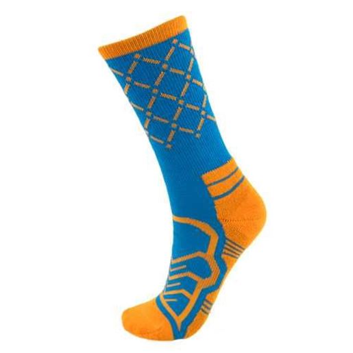 Picture of Medium Basketball Compression Socks, Blue/Orange