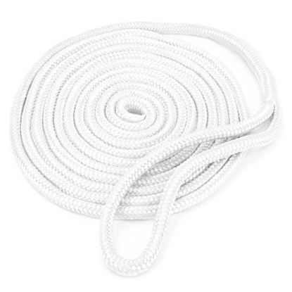 Picture of 15' Double-Braided Nylon Dockline, White