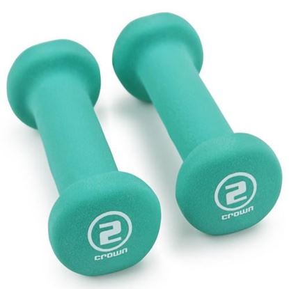 Picture of Pair of 2lb Teal Neoprene Body Sculpting Hand Weights