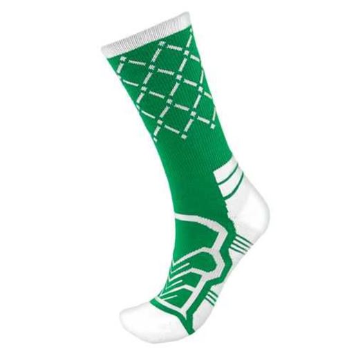 Picture of Medium Basketball Compression Socks, Green/White