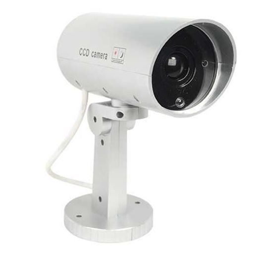 Picture of Indoor or outdoor motion activated dummy camera with flashing red LED light.