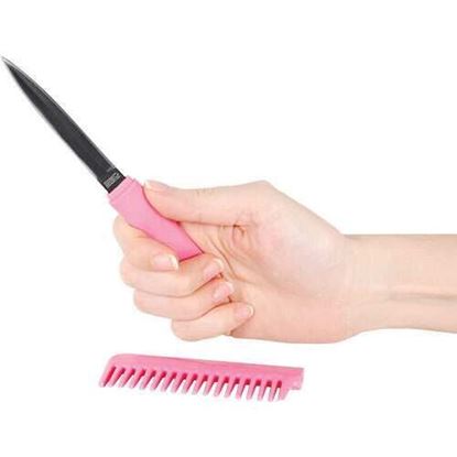 Picture of Pink Color Comb Metal Knife