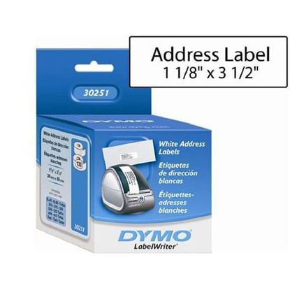 Picture of LABELS - ADDRESS LABELS - WHITE - 1.1 IN X 3.5 IN