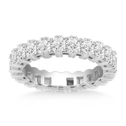 Picture of Size: 4 - 14k White Gold Princess Cut Diamond Eternity Ring