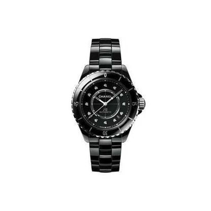 Picture of Chanel H5702 J12 Automatic Diamond Black Dial Ladies Watch