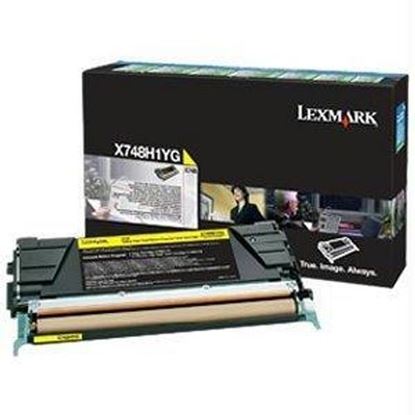 Picture of X748 YELLOW HIGH YIELD RETURN PROGRAM TONER CARTRIDGE