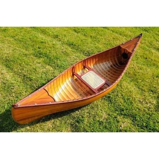 Picture of 20.25" x 70.5" x 15" Wooden Canoe with Ribs