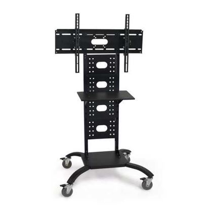 Picture of Mobile Flat Screen TV Stand Cart with Shelf and Universal Mounting Bracket