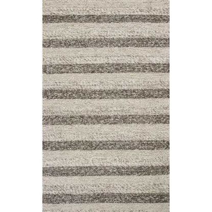 Picture of 9' x 13' Wool Grey or  White Area Rug