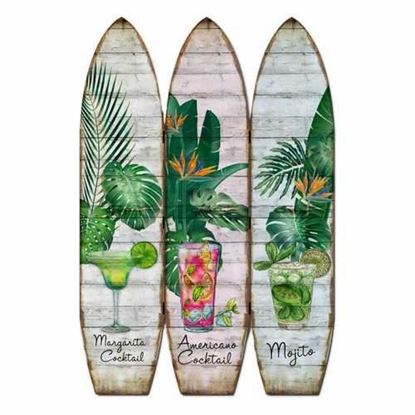 Picture of 47" x 1" x 71" Multicolor Wood Surfboard  Screen