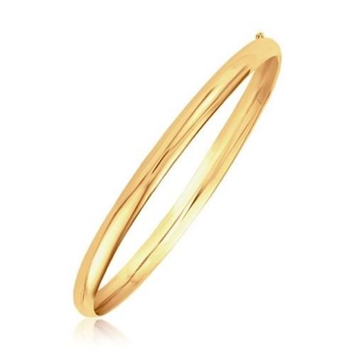 Picture of Size: 7'' - Classic Bangle in 14k Yellow Gold (5.0mm)