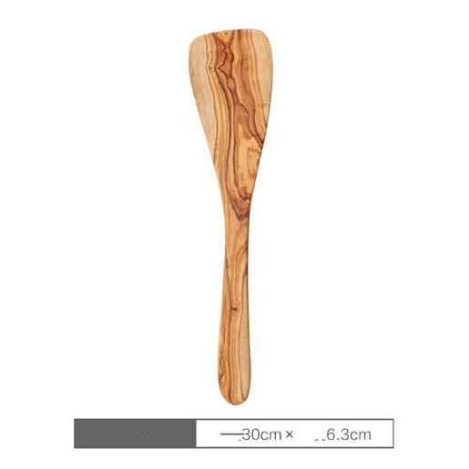 Picture of Color: Frying shovel - Handmade Solid Wood Kitchen Porridge Spoon